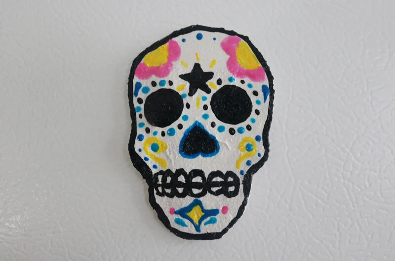 Día de los Muertos Sugar Skull Magnet 14
